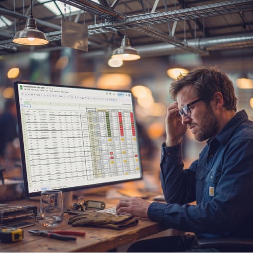 Dispatcher fielding customer status calls and document requests